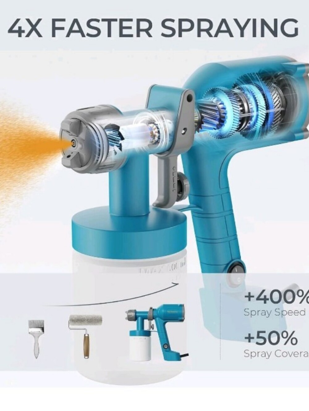 Paint Sprayer 450mL/min 120 In din-s 500W Blue TILSWALL Dreamer 400 BRAND-NEW